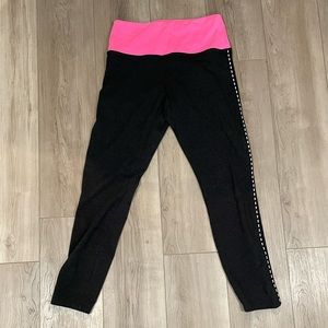 PINK- Victoria’s Secret leggings with neon pink waistband